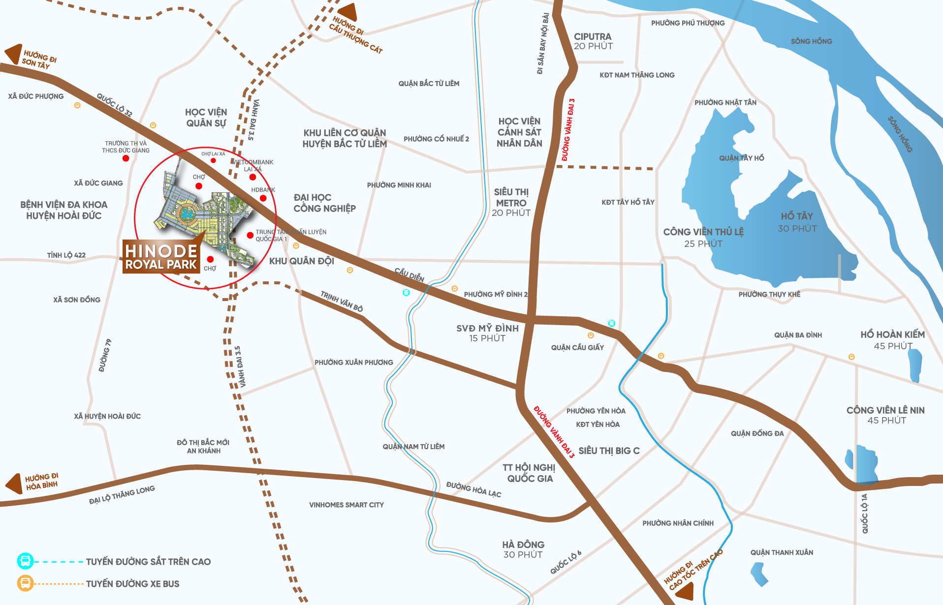 Bản đồ vị trí Hinode Royal Park